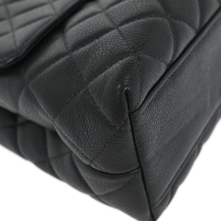 Chanel Black Calfskin Top Handle Handbag 115858