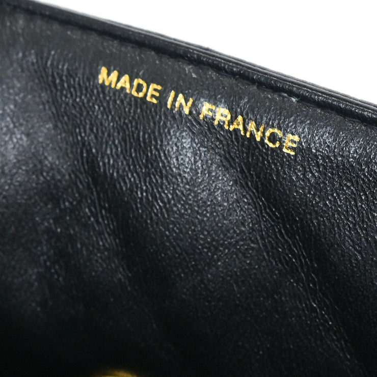 Chanel Black Calfskin Top Handle Handbag 115858