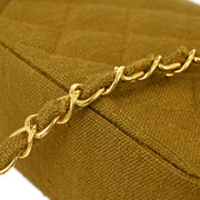 Chanel Brown Linen Small Diana Shoulder Bag 115860