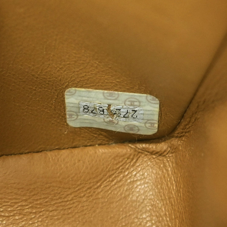 Chanel Brown Linen Small Diana Shoulder Bag 115860