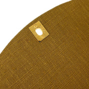 Chanel Brown Linen Small Diana Shoulder Bag 115860