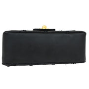 Chanel Black Calfskin Wild Stitch Single Flap Shoulder Bag 115861
