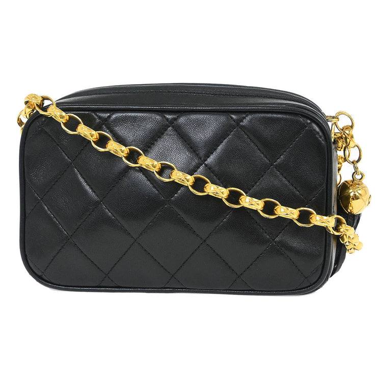 Chanel Black Lambskin Camera Bag Mini 115867