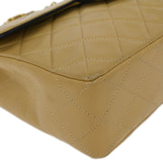 Chanel Beige Lambskin Single Flap Shoulder Bag 115868