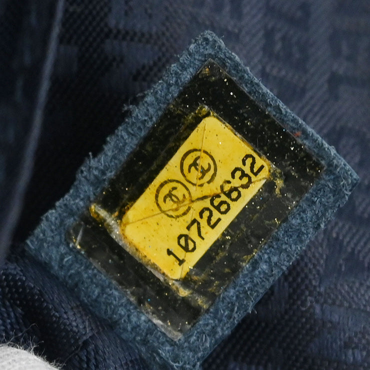 Chanel Blue Denim Single Flap Shoulder Bag 115870