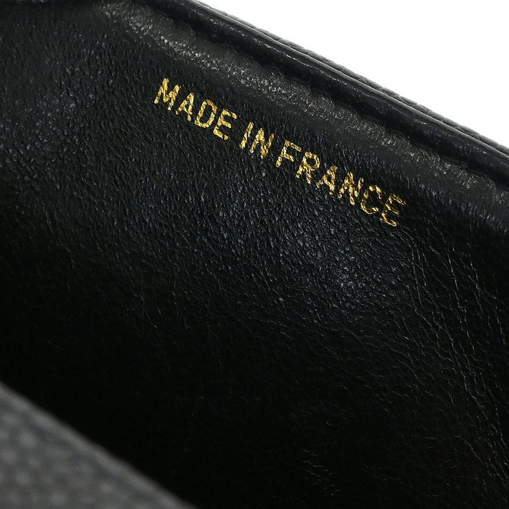 Chanel Black Calfskin Chevron Single Flap Shoulder Bag 115871