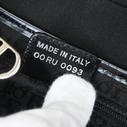 Christian Dior Black White Satin Sequins Saddle Handbag 00RU0093 115877