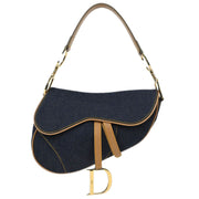 Christian Dior Indigo Denim Saddle Handbag RU1001 115878