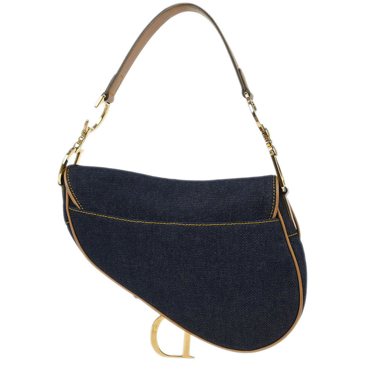 Christian Dior Indigo Denim Saddle Handbag RU1001 115878