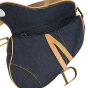 Christian Dior Indigo Denim Saddle Handbag RU1001 115878