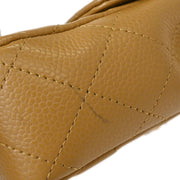 Chanel Beige Calfskin East West Shoulder Bag 115879
