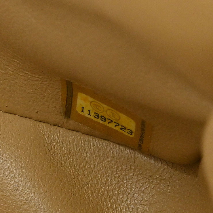 Chanel Beige Calfskin East West Shoulder Bag 115879