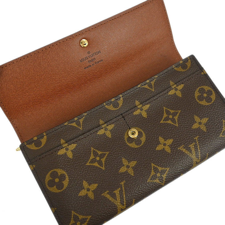 Louis Vuitton Monogram Portefeuille Sarah Purse Wallet M61734 MB0055 115883