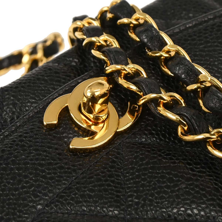 Chanel Black Calfskin Small Diana Shoulder Bag 115884