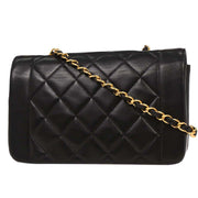 Chanel Black Lambskin Small Diana Shoulder Bag 115890