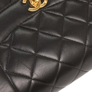 Chanel Black Lambskin Small Diana Shoulder Bag 115890