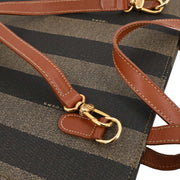 Fendi Brown Black PVC Pequin 3way Handbag Backpack 279.260020.068 115895
