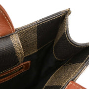 Fendi Brown Black PVC Pequin 3way Handbag Backpack 279.260020.068 115895