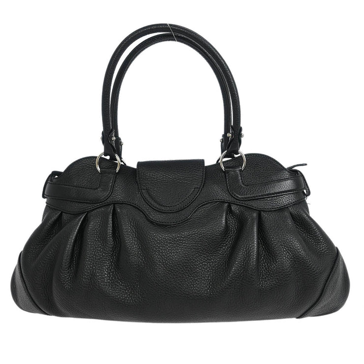 Salvatore Ferragamo Black Gancini Handbag AB-21 5370 115896