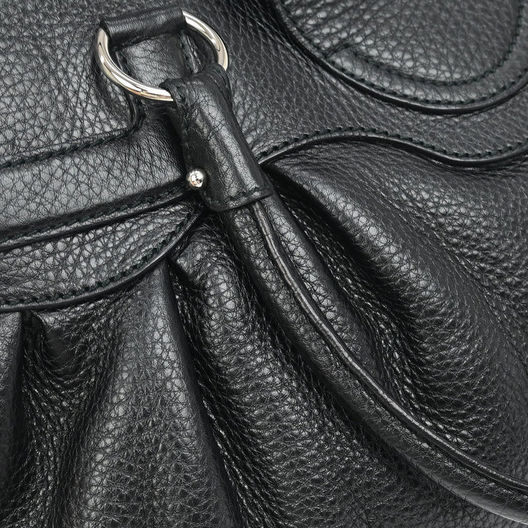 Salvatore Ferragamo Black Gancini Handbag AB-21 5370 115896