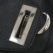 Salvatore Ferragamo Black Gancini Handbag AB-21 5370 115896