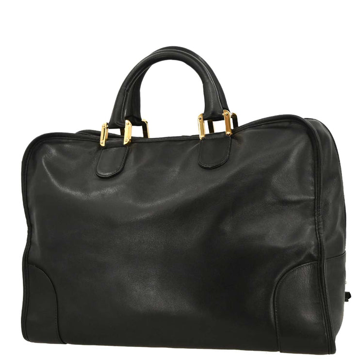 Loewe Black Leather Amazona 40 Handbag L16 115898