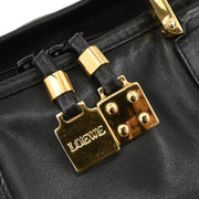 Loewe Black Leather Amazona 40 Handbag L16 115898