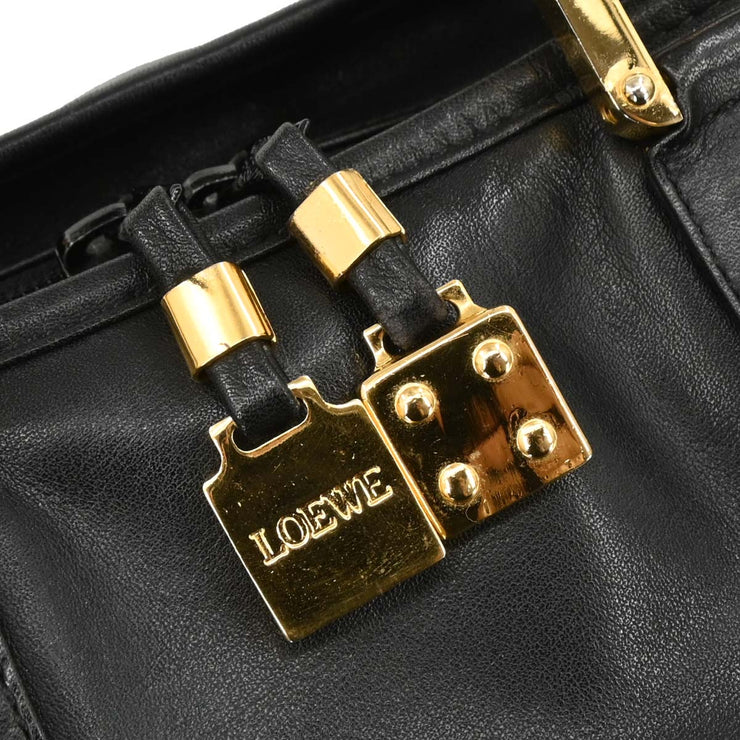 Loewe Black Leather Amazona 40 Handbag L16 115898
