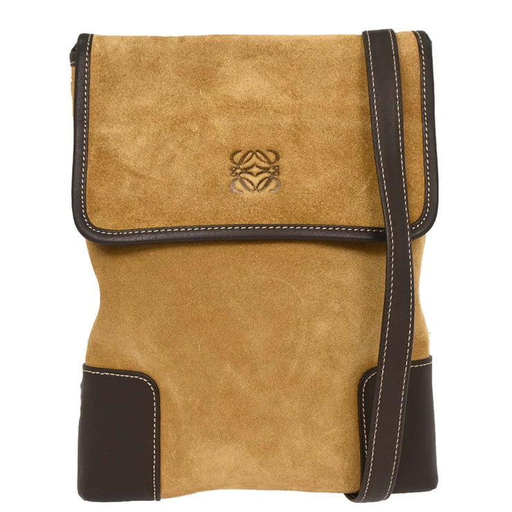 Loewe Beige Suede Shoulder Bag L11 115899