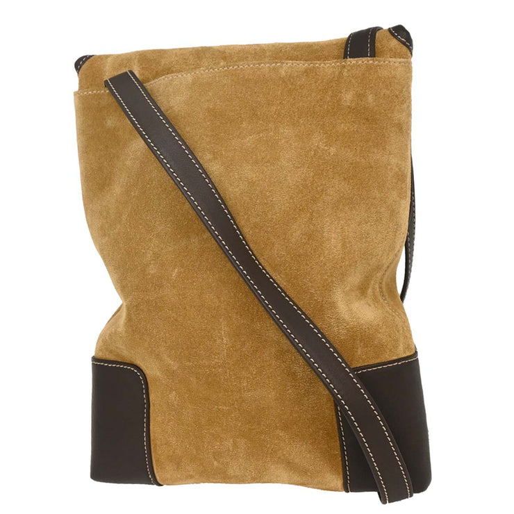 Loewe Beige Suede Shoulder Bag L11 115899