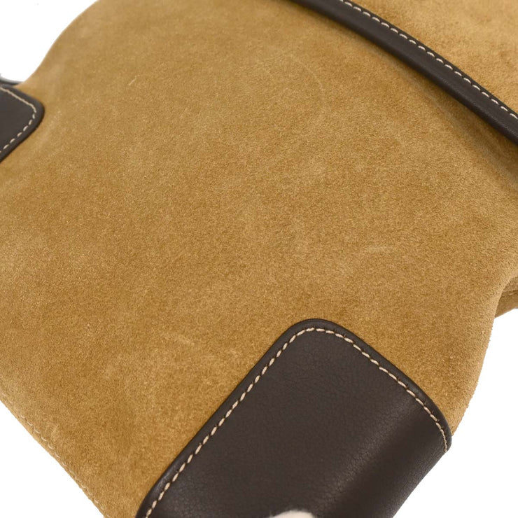 Loewe Beige Suede Shoulder Bag L11 115899