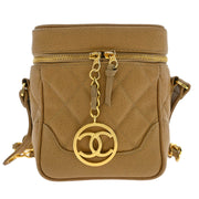 Chanel Beige Calfskin Shoulder Bag 115902