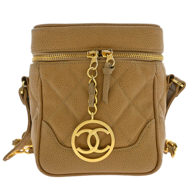 Chanel Beige Calfskin Shoulder Bag 115902