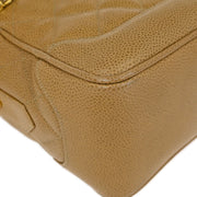 Chanel Beige Calfskin Shoulder Bag 115902