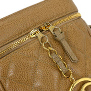 Chanel Beige Calfskin Shoulder Bag 115902