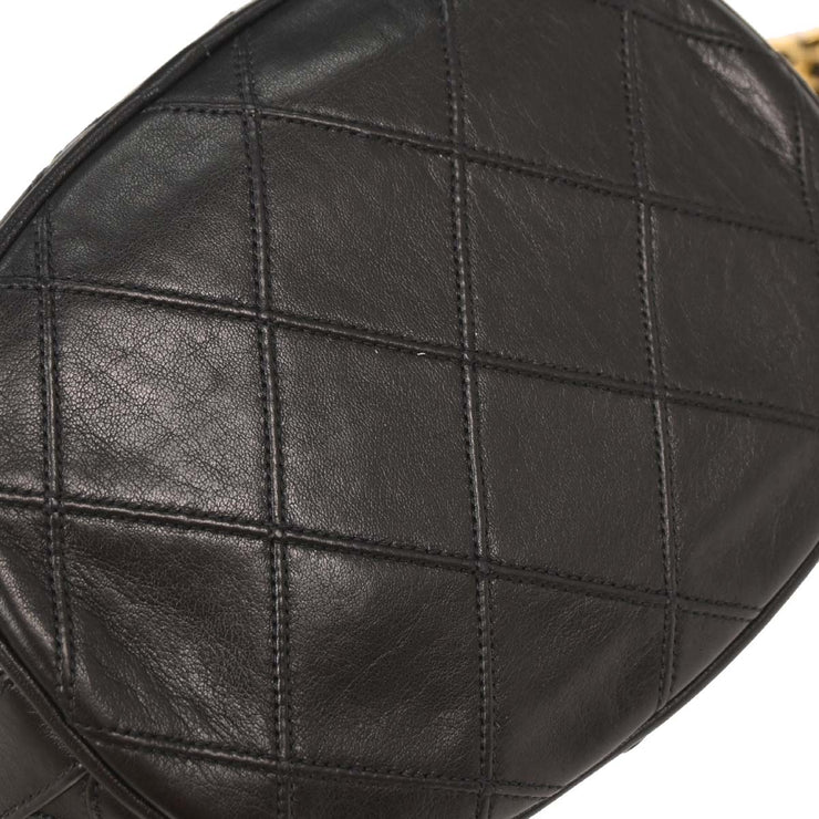 Chanel Black Lambskin Bicolore Bucket Shoulder Bag 115904