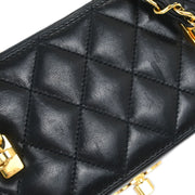 Chanel Black Lambskin Vanity Shoulder Bag 115906