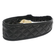 Chanel Headband Hair Accessories Black Lambskin 13007001084/10 115907