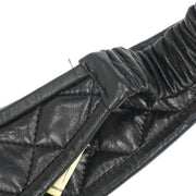 Chanel Headband Hair Accessories Black Lambskin 13007001084/10 115907