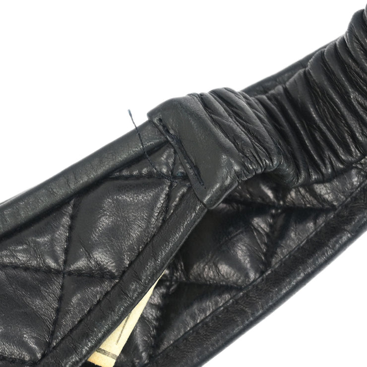 Chanel Headband Hair Accessories Black Lambskin 13007001084/10 115907