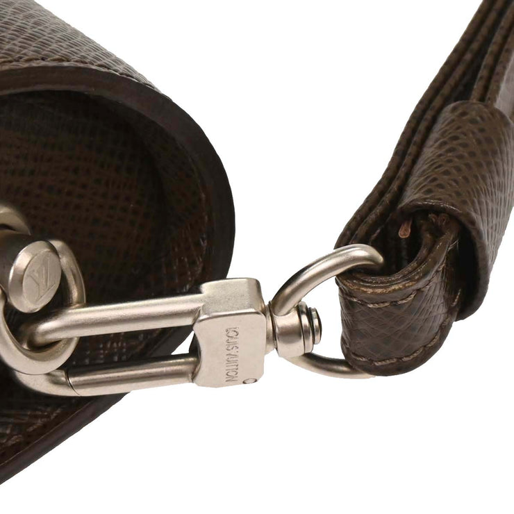 Louis Vuitton Brown Taiga Baikal Clutch Handbag M30188 VI0094 115913