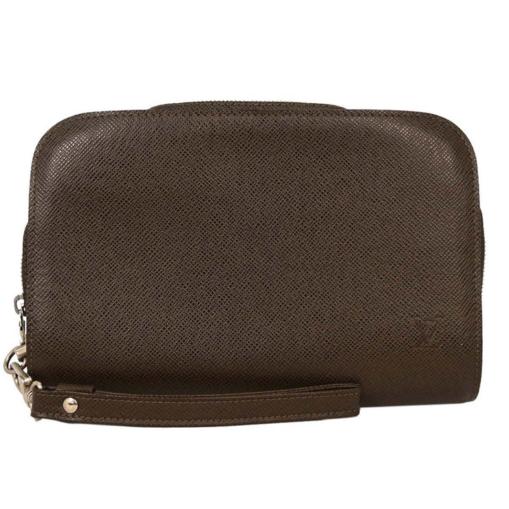 Louis Vuitton Brown Taiga Baikal Clutch Bag M30188 VI1006 115914