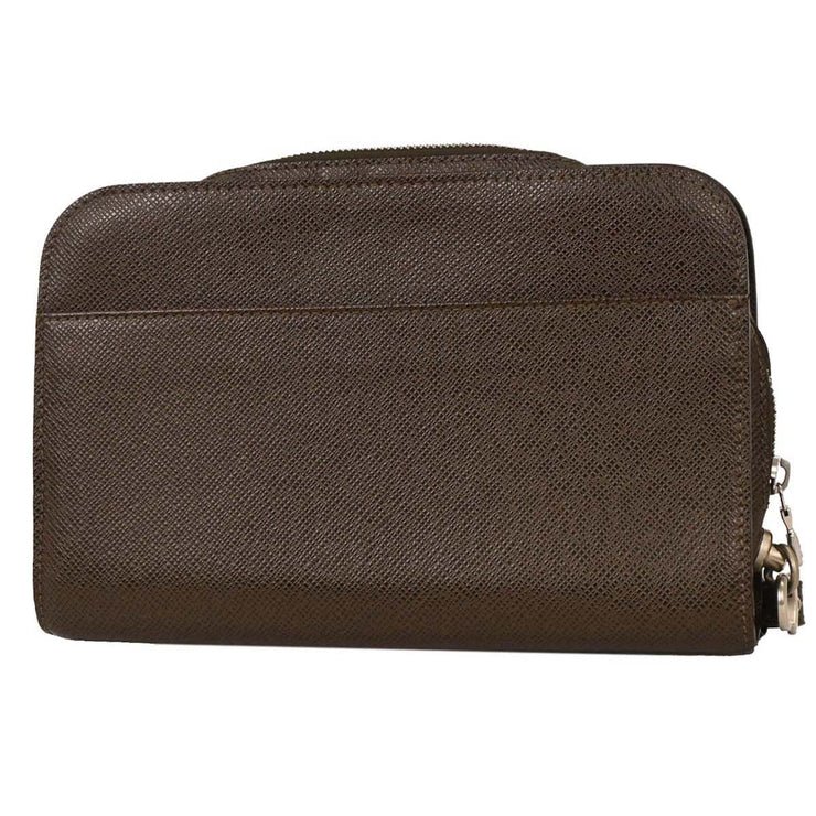 Louis Vuitton Brown Taiga Baikal Clutch Bag M30188 VI1006 115914