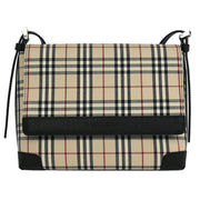 Burberry Beige Black Burberry Check Shoulder Bag 115927
