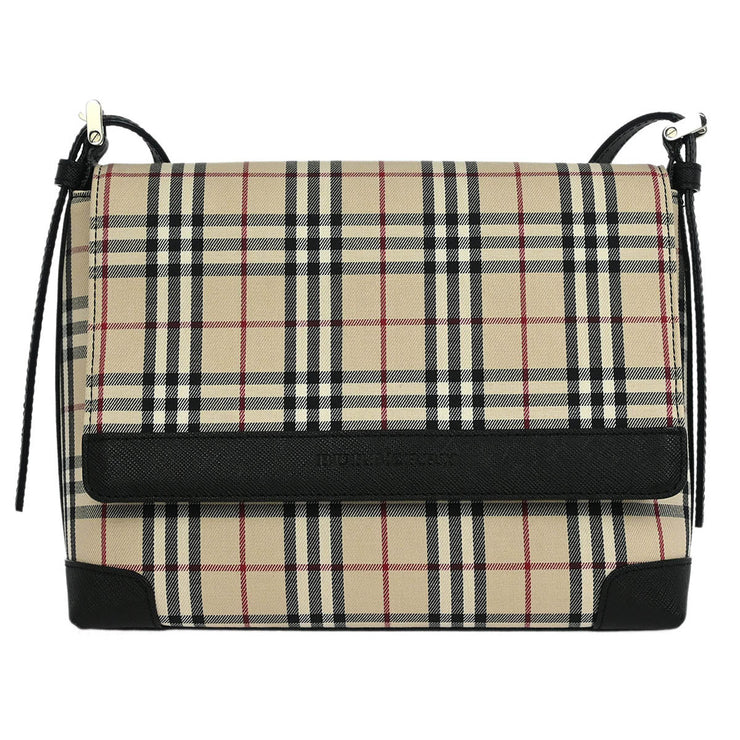Burberry Beige Black Burberry Check Shoulder Bag 115927
