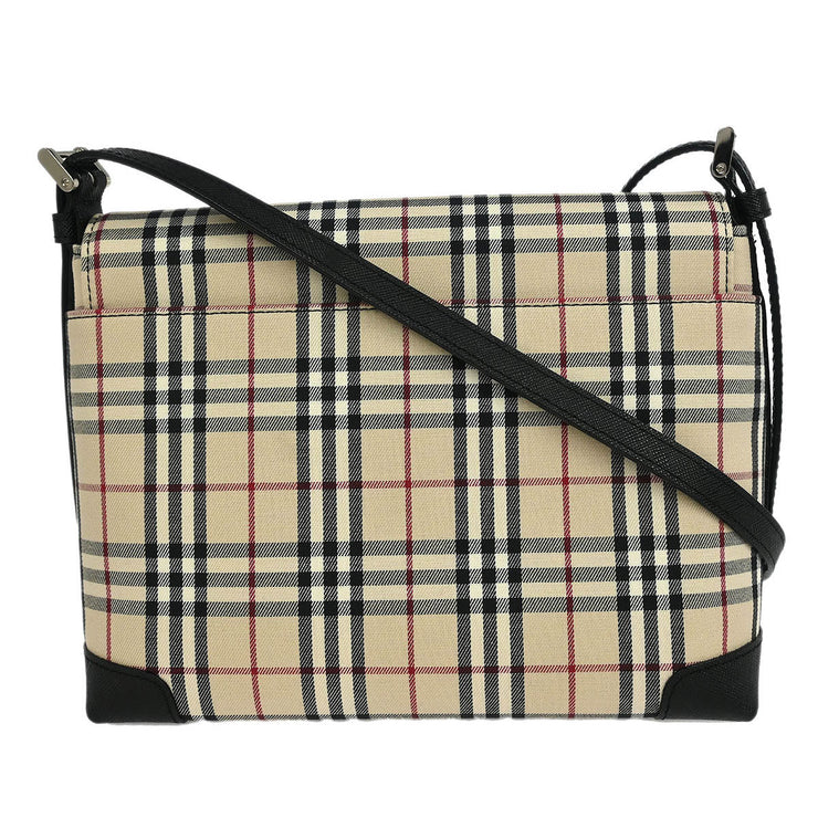 Burberry Beige Black Burberry Check Shoulder Bag 115927