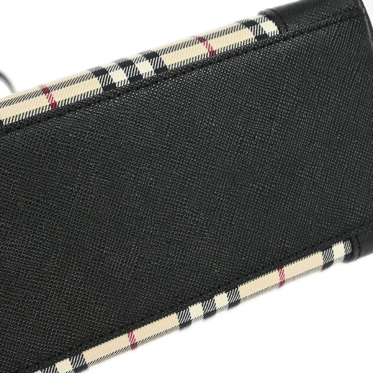 Burberry Beige Black Burberry Check Shoulder Bag 115927