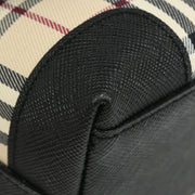 Burberry Beige Black Burberry Check Shoulder Bag 115927