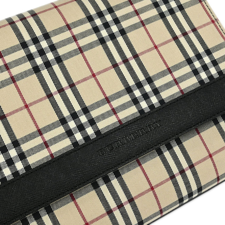 Burberry Beige Black Burberry Check Shoulder Bag 115927