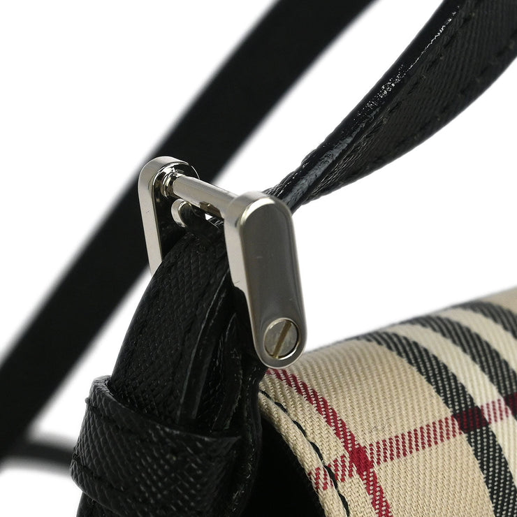 Burberry Beige Black Burberry Check Shoulder Bag 115927